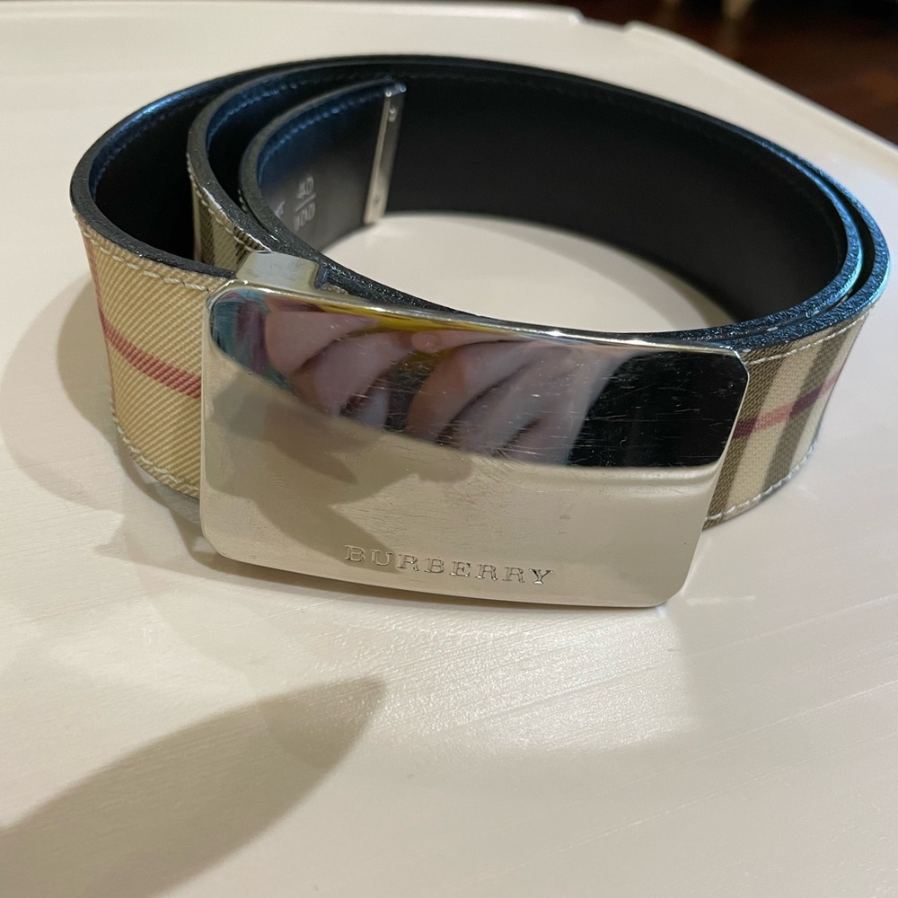Burberry Plaid Belt